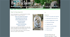 Desktop Screenshot of howtostopsquirrels.com